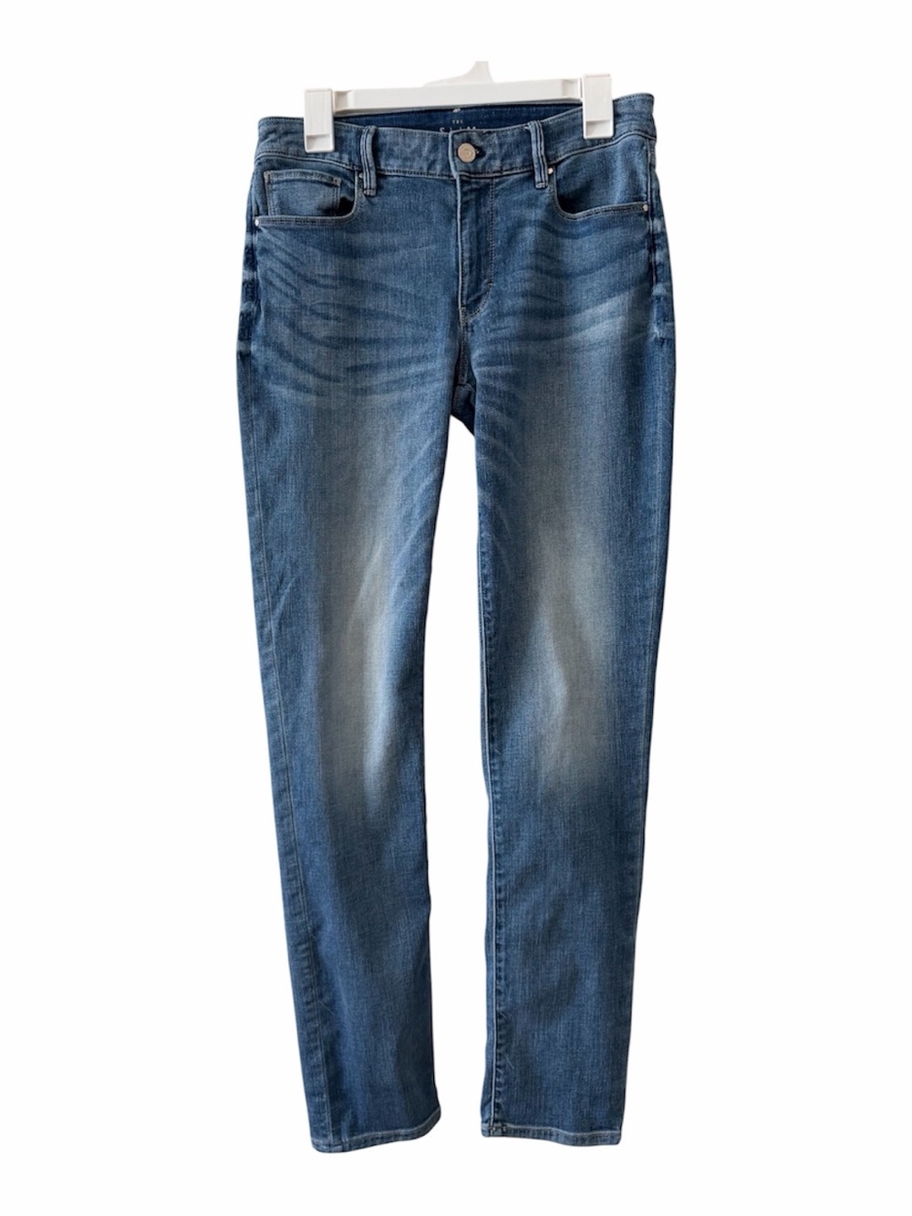 White House Black Market Women's Medium Wash The Slim Mid-Rise Jeans size 8